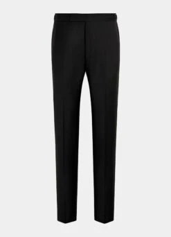 Black Brescia Tuxedo Pants -Suit Supply B1299 28