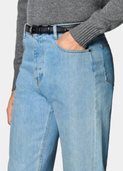 Light Blue 5 Pocket Charles Jeans