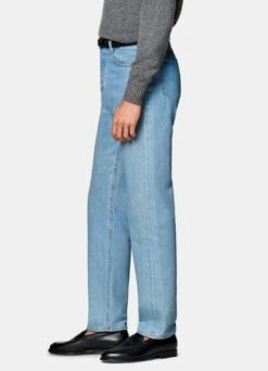 Light Blue 5 Pocket Charles Jeans 11 Light Blue 5 Pocket Charles Jeans -Suit Supply B1411 104