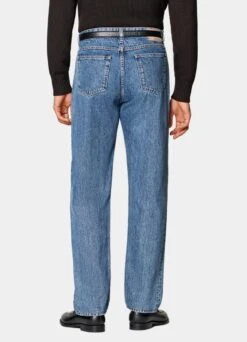 Mid Blue 5 Pocket Charles Jeans 11 Mid Blue 5 Pocket Charles Jeans -Suit Supply B1412 105