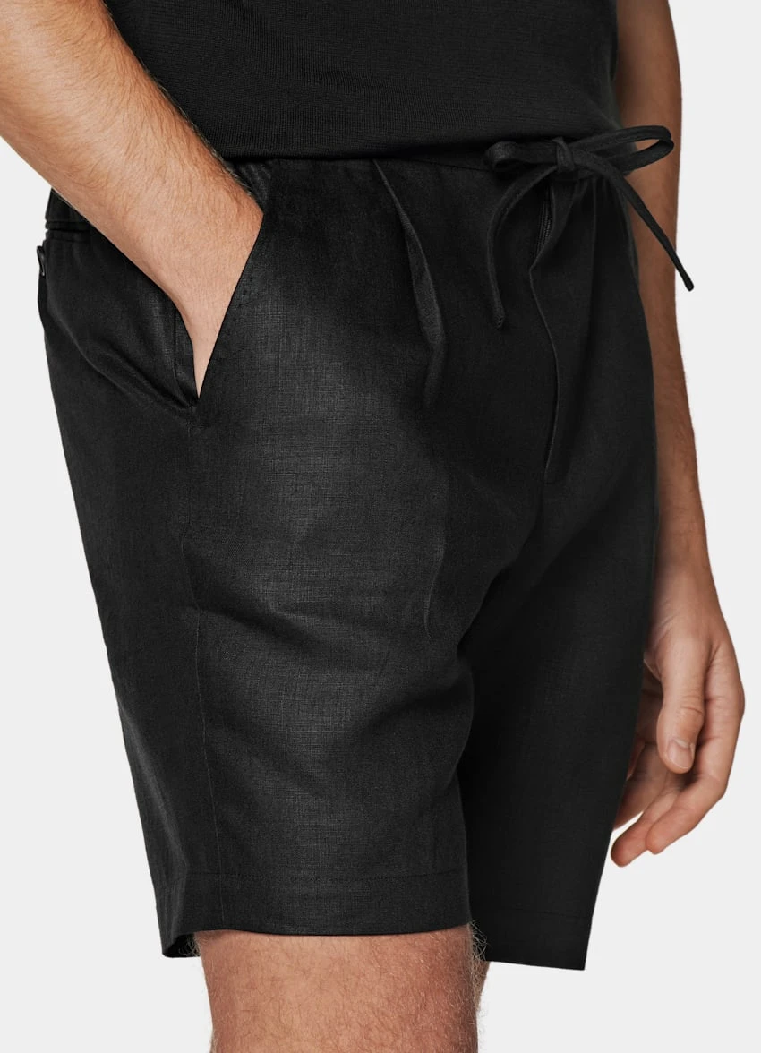 Black Drawstring Ames Shorts 1 Black Drawstring Ames Shorts