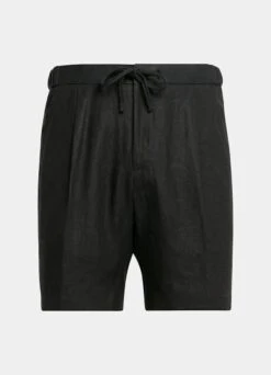 Black Drawstring Ames Shorts 13 Black Drawstring Ames Shorts -Suit Supply B1805 28