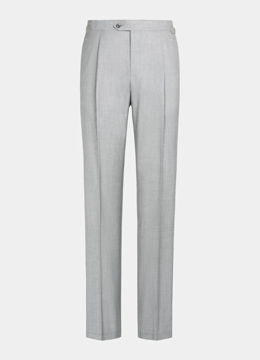 Light Grey Pleated Duca Pants 7 Light Grey Pleated Duca Pants - Image 7