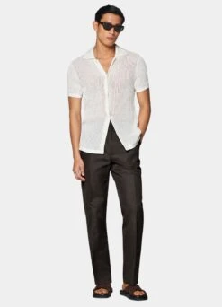 Dark Brown Pleated Duca Pants 10 Dark Brown Pleated Duca Pants -Suit Supply B1903 103