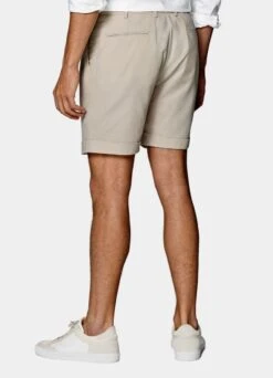 Sand Pleated Bosa Shorts 11 Sand Pleated Bosa Shorts -Suit Supply B1912 125