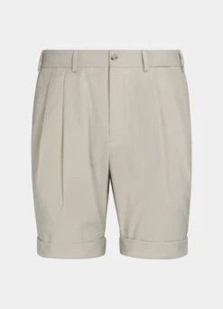 Sand Pleated Bosa Shorts 13 Sand Pleated Bosa Shorts -Suit Supply B1912 28