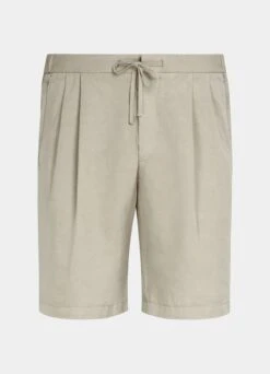 Sand Pleated Aveiro Shorts 13 Sand Pleated Aveiro Shorts -Suit Supply B1919 28