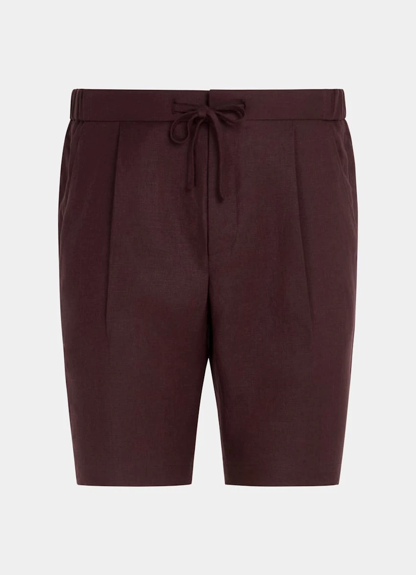 Burgundy Drawstring Ames Shorts 7 Burgundy Drawstring Ames Shorts - Image 7