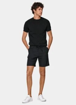 Dark Grey Drawstring Ames Shorts 8 Dark Grey Drawstring Ames Shorts -Suit Supply B2012 103