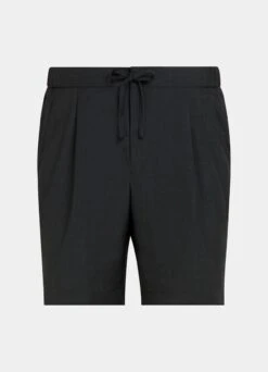 Dark Grey Drawstring Ames Shorts 11 Dark Grey Drawstring Ames Shorts -Suit Supply B2012 28