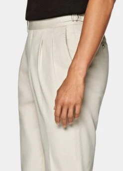 Sand Pleated Braddon Pants
