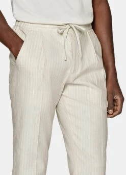 Sand Striped Drawstring Ames Pants