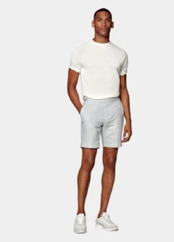 Light Grey Fellini Shorts -Suit Supply B2916 103