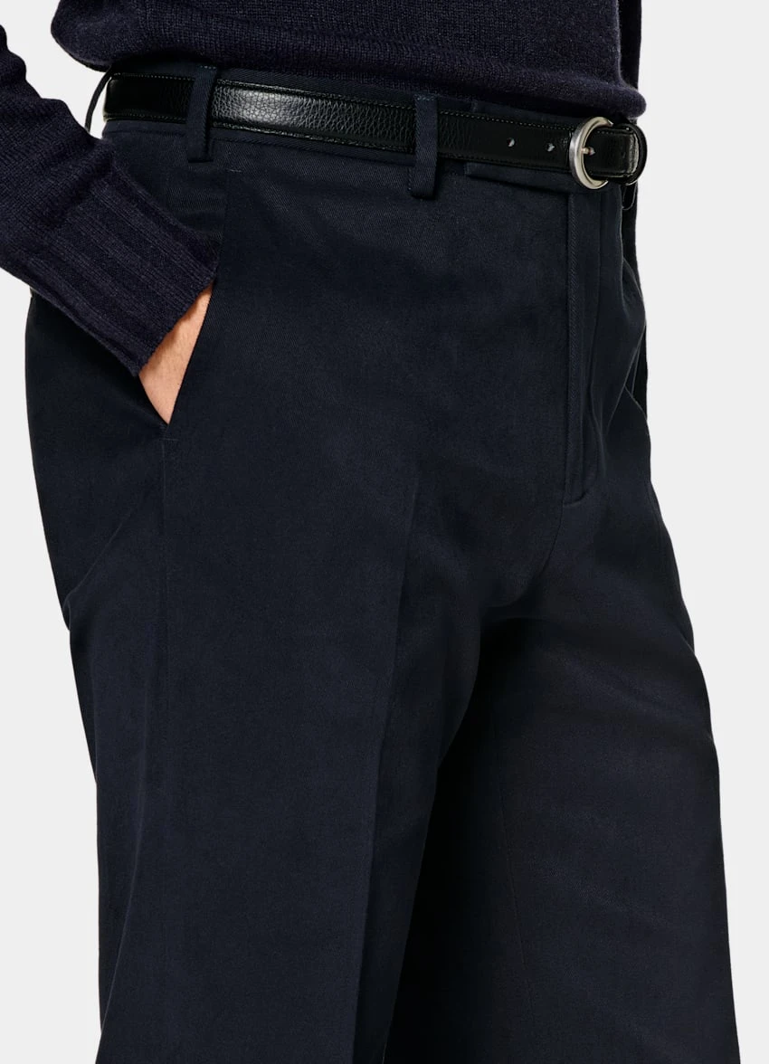 Navy Milano Pants 1 Navy Milano Pants