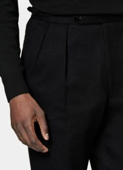 Black Pleated Mira Pants