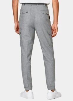 Light Grey Blake Cargo Pants -Suit Supply B3007 104