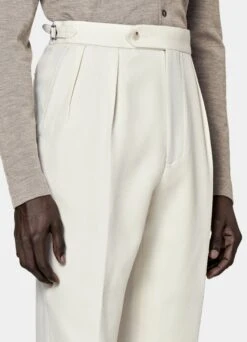 Off-White Pleated Mira Pants