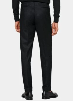 Dark Grey Pleated Vigo Pants 11 Dark Grey Pleated Vigo Pants -Suit Supply B3011 105
