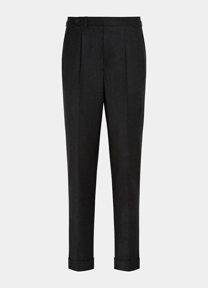 Dark Grey Pleated Vigo Pants 7 Dark Grey Pleated Vigo Pants - Image 7
