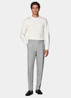 Light Grey Pleated Vigo Pants 9 Light Grey Pleated Vigo Pants -Suit Supply B3015 103