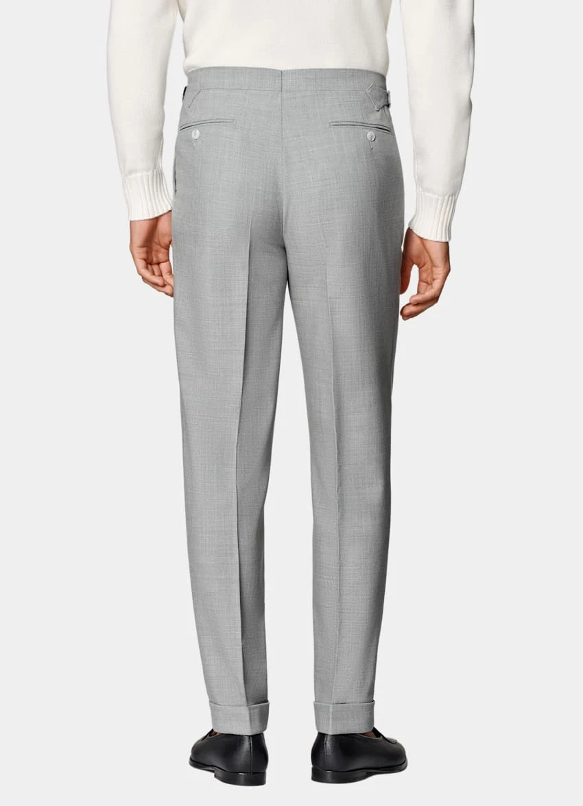 Light Grey Pleated Vigo Pants 5 Light Grey Pleated Vigo Pants - Image 5