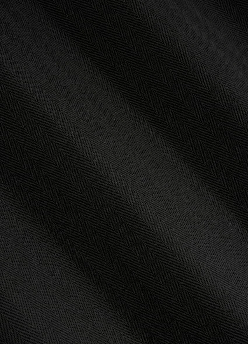 Black Herringbone Firenze Pants 6 Black Herringbone Firenze Pants - Image 6