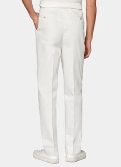 Off-White Herringbone Pleated Mira Pants 11 Off-White Herringbone Pleated Mira Pants -Suit Supply B3017 105