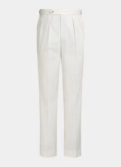 Off-White Herringbone Pleated Mira Pants 13 Off-White Herringbone Pleated Mira Pants -Suit Supply B3017 28