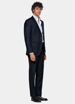 Navy Brescia Suit Pants -Suit Supply B4778E 103