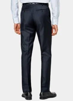 Navy Brescia Suit Pants -Suit Supply B4778E 104