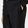 Black Brescia Suit Pants