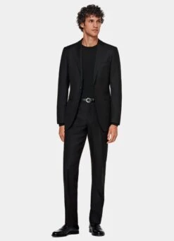 Black Brescia Suit Pants 9 Black Brescia Suit Pants -Suit Supply B6334 103