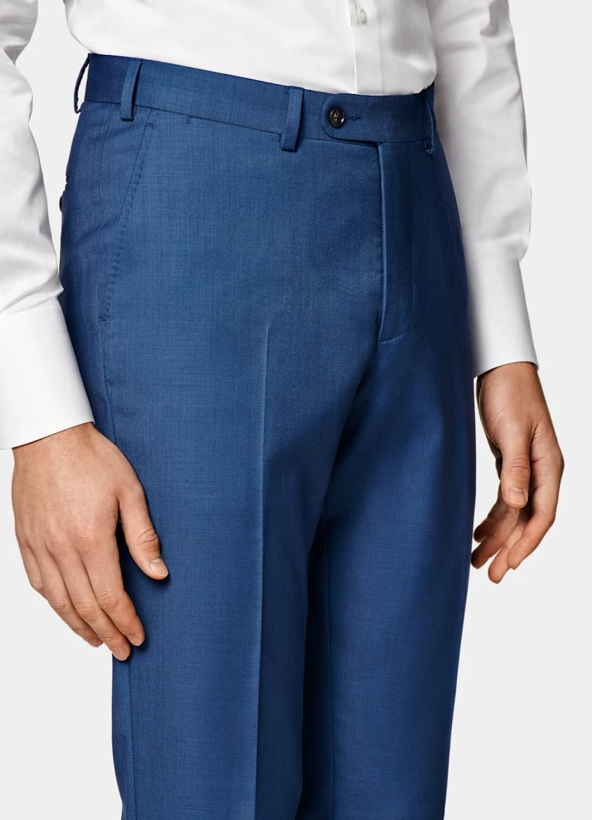 Mid Blue Brescia Suit Pants 1 Mid Blue Brescia Suit Pants