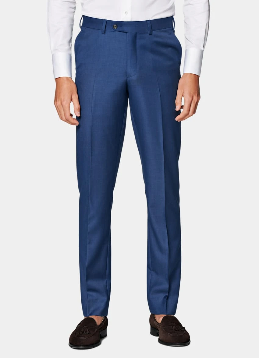 Mid Blue Brescia Suit Pants 2 Mid Blue Brescia Suit Pants - Image 2