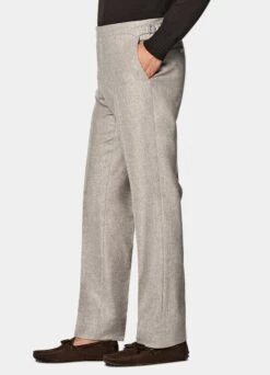 Taupe Milano Pants -Suit Supply B6701 104