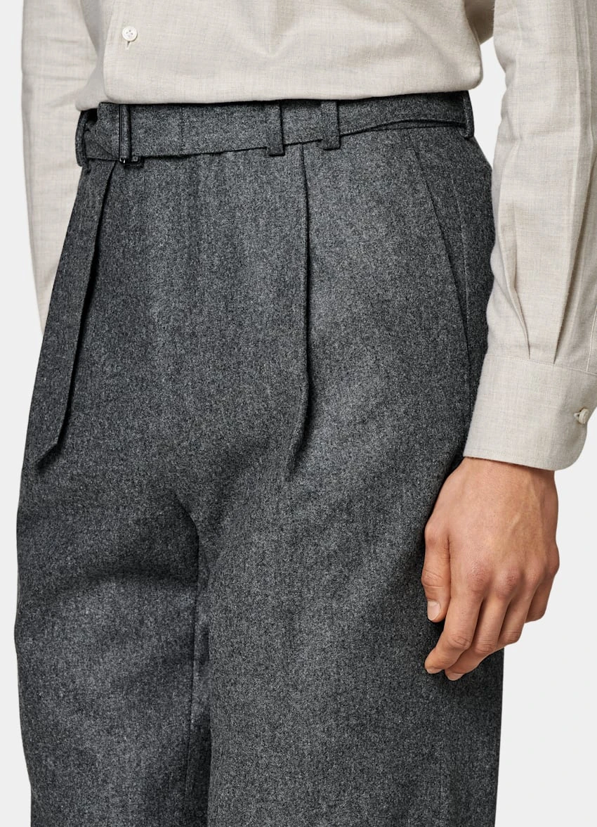Mid Grey Belted Sortino Pants 1 Mid Grey Belted Sortino Pants