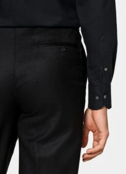 Black Brescia Pants 10 Black Brescia Pants -Suit Supply B6703 104