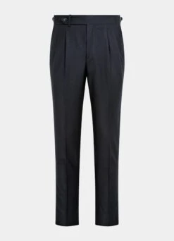 Navy Pleated Braddon Pants 13 Navy Pleated Braddon Pants -Suit Supply B8179 28