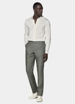 Mid Green Brescia Pants 9 Mid Green Brescia Pants -Suit Supply B8422 103