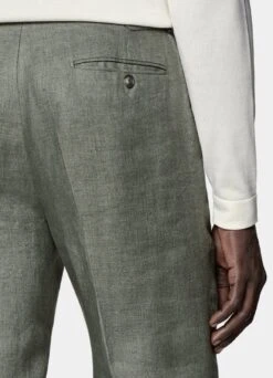 Mid Green Brescia Pants 10 Mid Green Brescia Pants -Suit Supply B8422 104