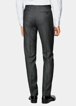Dark Grey Bird's Eye Brescia Suit Pants -Suit Supply B8444 105