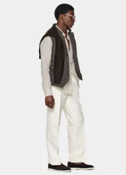 Brown Down Vest -Suit Supply BW191 104