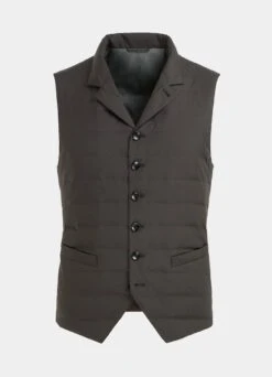 Brown Down Vest -Suit Supply BW191 25