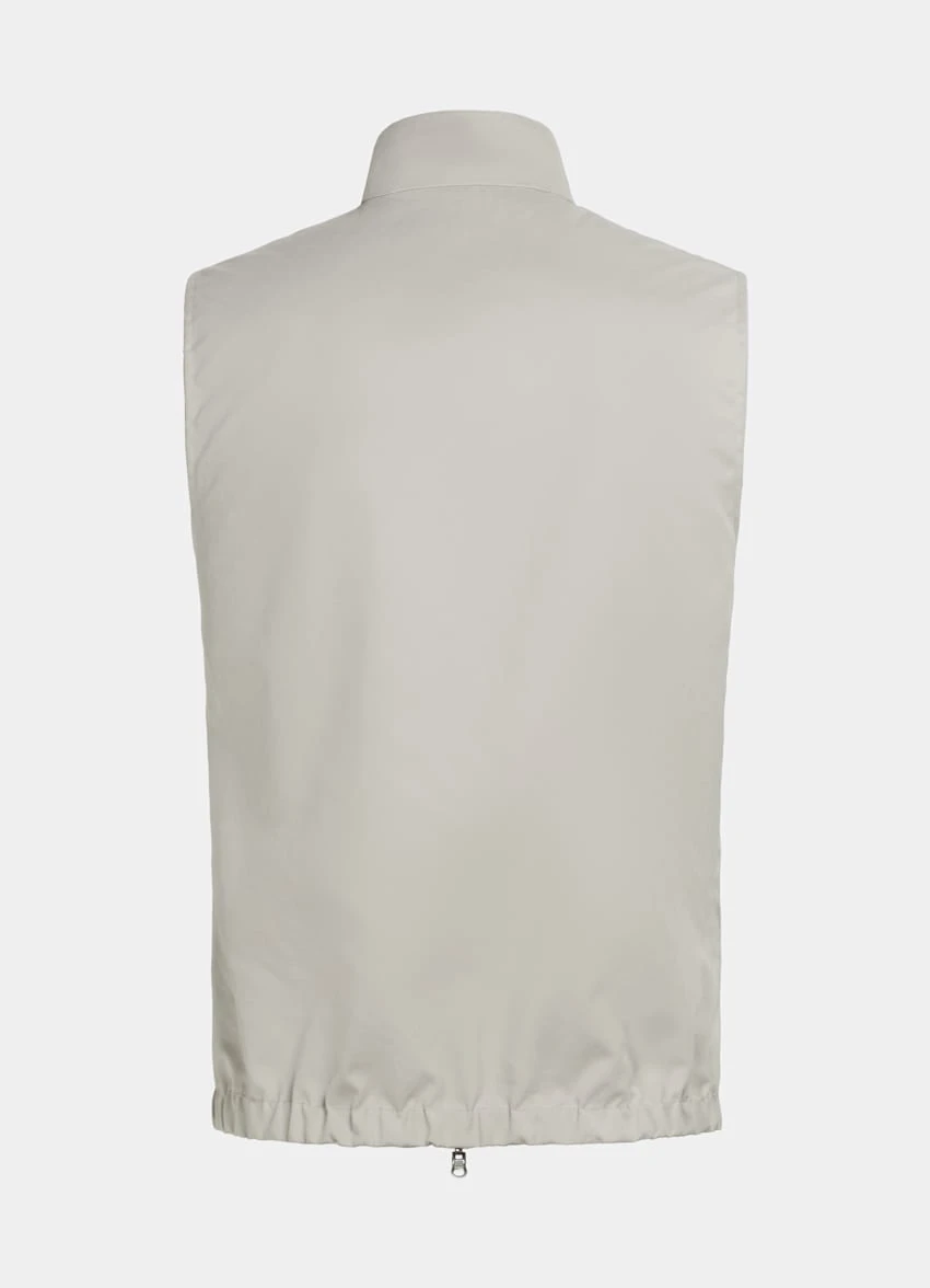 Off-White & Sand Reversible Vest 9 Off-White & Sand Reversible Vest - Image 9