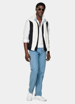 Navy & Light Blue Reversible Vest 12 Navy & Light Blue Reversible Vest -Suit Supply BW301 124