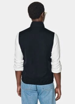 Navy & Light Blue Reversible Vest 13 Navy & Light Blue Reversible Vest -Suit Supply BW301 125