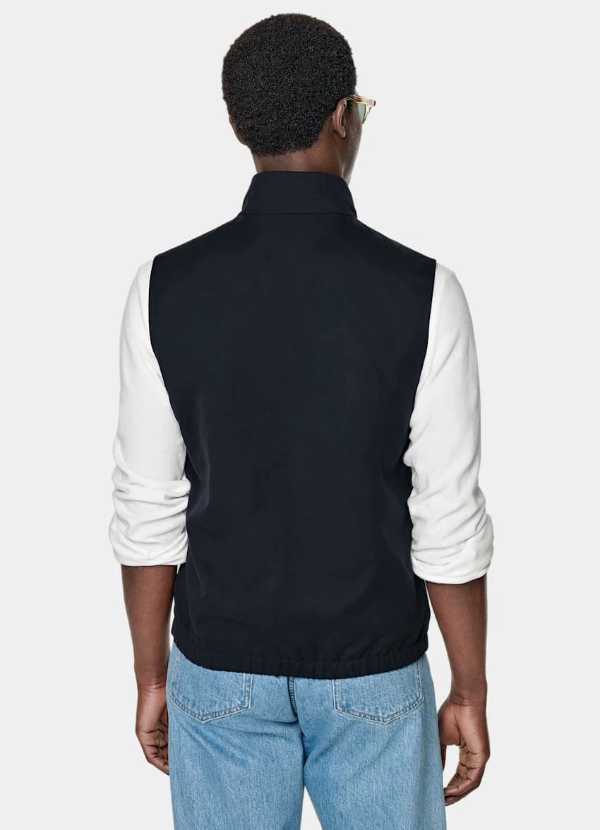 Navy & Light Blue Reversible Vest 5 Navy & Light Blue Reversible Vest - Image 5