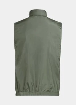 Mid Green & Sand Reversible Vest 20 Mid Green & Sand Reversible Vest -Suit Supply BW302 26