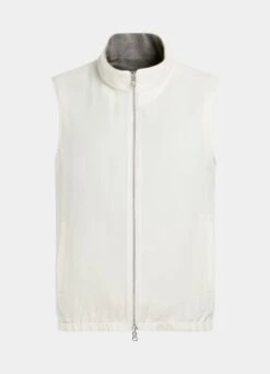 Taupe & Off-White Reversible Vest -Suit Supply BW303 27