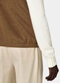 Mid Brown Zip Vest 10 Mid Brown Zip Vest -Suit Supply BW304 103